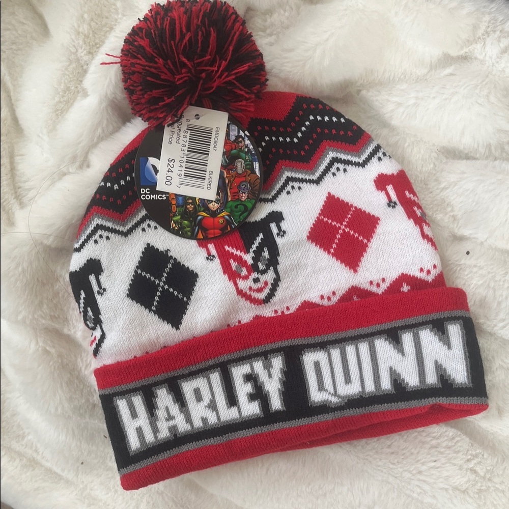 Cute Harley Quinn Winter Ski Hat Beanie NWT